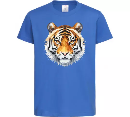 Детская футболка Tiger art Ярко-синий фото