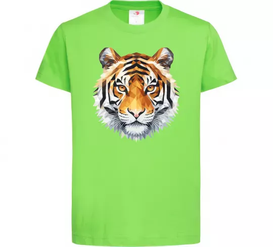 Детская футболка Tiger art Лаймовый фото