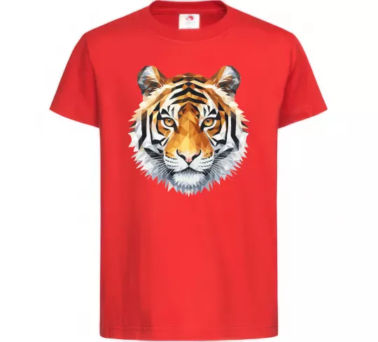 Детская футболка Tiger art Красный фото