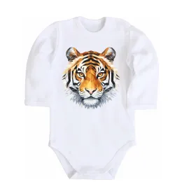 Дитячий бодік Tiger art Білий фото