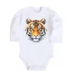 Детский боди Tiger art Белый фото