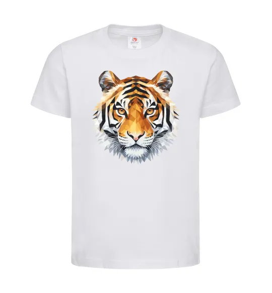 Детская футболка Tiger art Белый фото