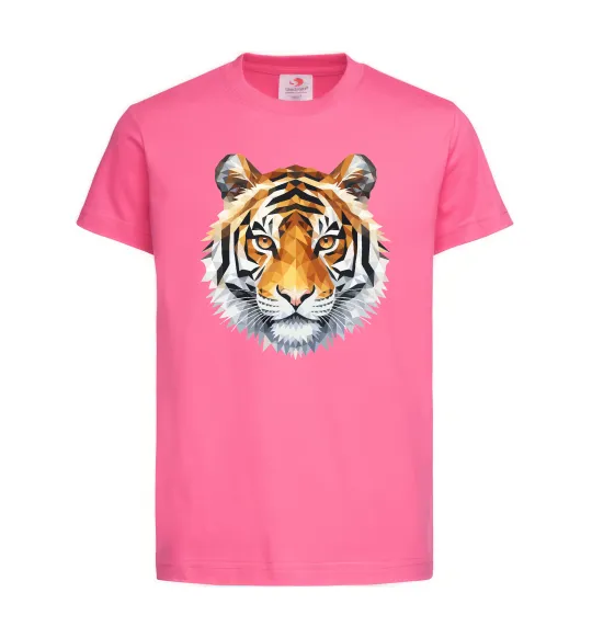 Детская футболка Tiger art Ярко-розовый фото