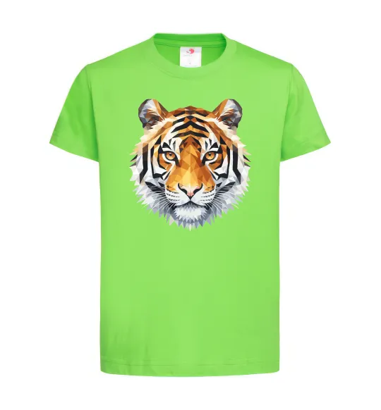 Детская футболка Tiger art Лаймовый фото