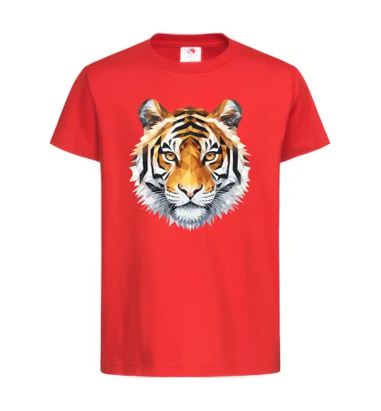 Детская футболка Tiger art Красный фото