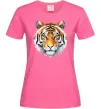 Жіноча футболка Tiger art Яскраво-рожевий фото