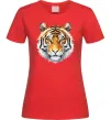 Жіноча футболка Tiger art Червоний фото