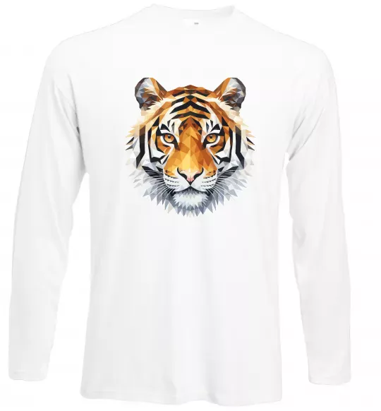 Лонгслів Tiger art Білий фото