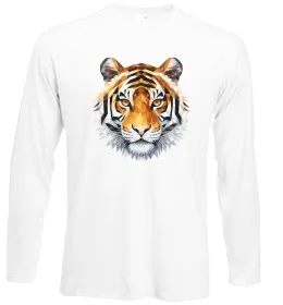 Лонгслив Tiger art Белый фото