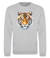 Свитшот Tiger art Серый меланж фото
