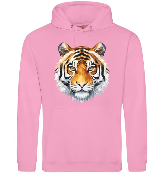 Чоловіча толстовка (худі) Tiger art Рожевий фото