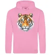 Чоловіча толстовка (худі) Tiger art Рожевий фото