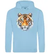 Чоловіча толстовка (худі) Tiger art Блакитний фото