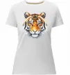 Женская премиум футболка Tiger art Белый фото