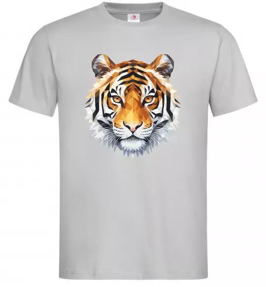 Чоловіча футболка Tiger art Сірий фото