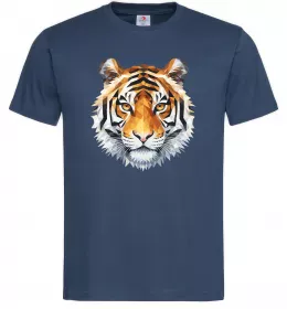 Мужская футболка Tiger art Темно-синий фото
