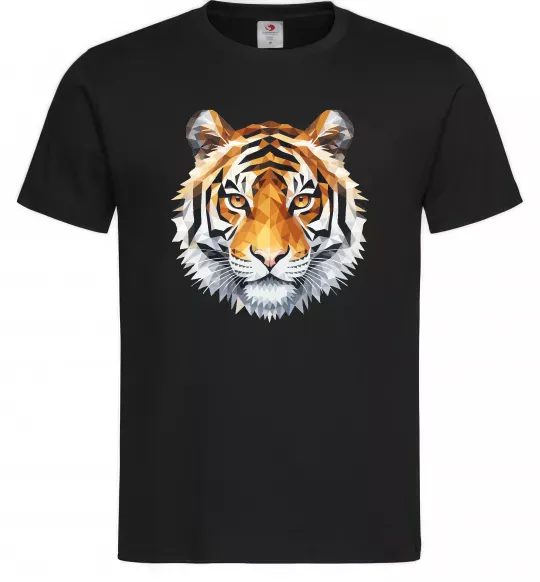Чоловіча футболка Tiger art Чорний фото