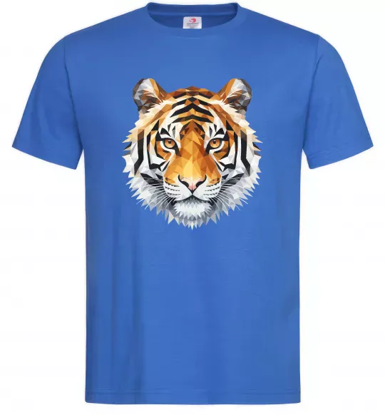 Чоловіча футболка Tiger art Яскраво-синій фото