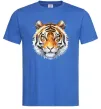 Чоловіча футболка Tiger art Яскраво-синій фото