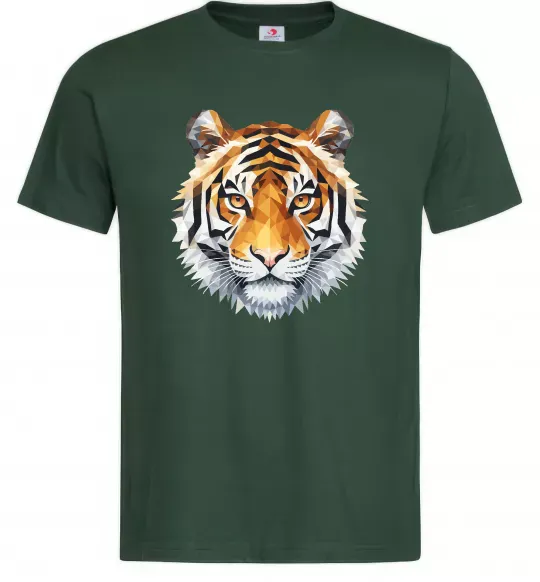 Чоловіча футболка Tiger art Темно-зелений фото