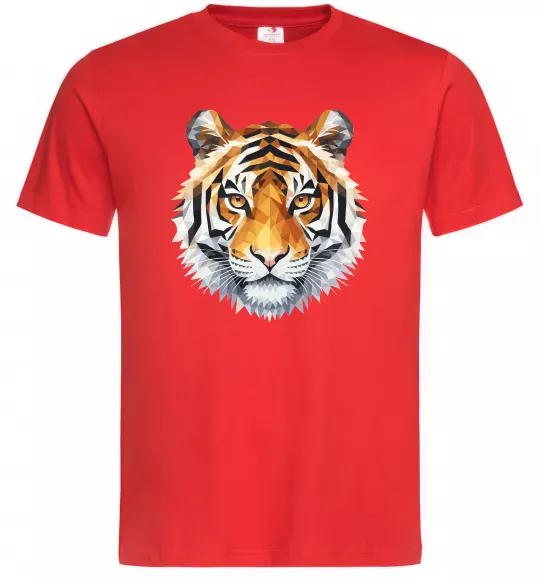 Чоловіча футболка Tiger art Червоний фото