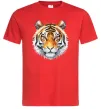 Чоловіча футболка Tiger art Червоний фото