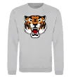 Свитшот Tiger oldschool Серый меланж фото