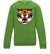 Детский Свитшот Tiger oldschool Лаймовый фото