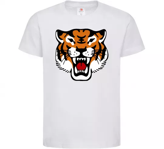Детская футболка Tiger oldschool Белый фото
