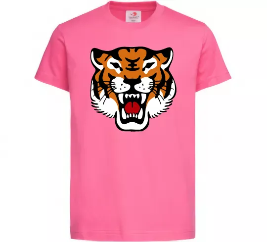 Детская футболка Tiger oldschool Ярко-розовый фото