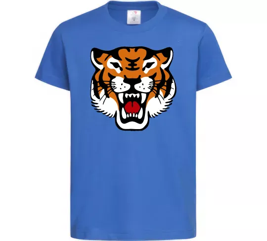 Детская футболка Tiger oldschool Ярко-синий фото