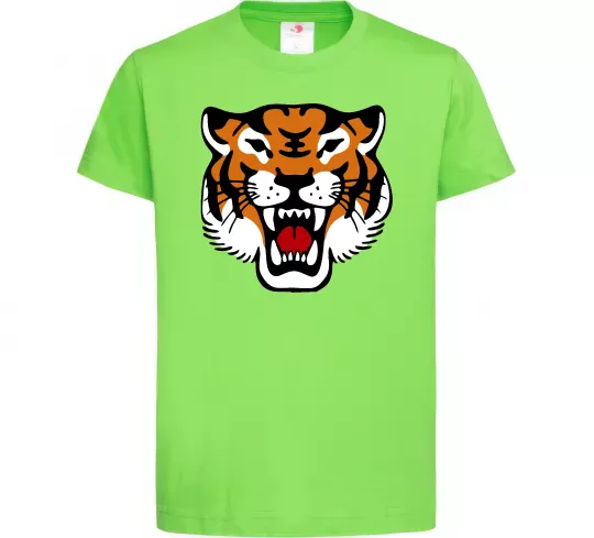Детская футболка Tiger oldschool Лаймовый фото