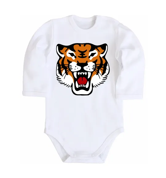 Детский боди Tiger oldschool Белый фото