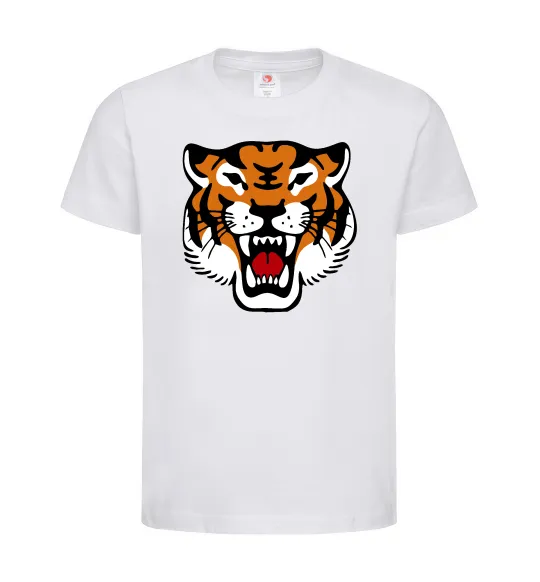 Детская футболка Tiger oldschool Белый фото