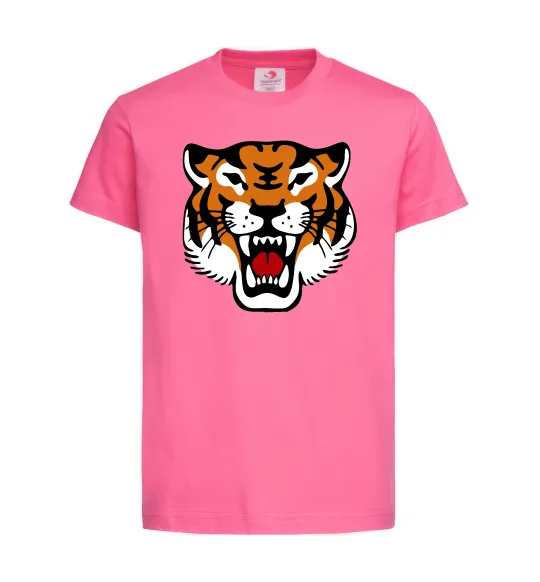 Детская футболка Tiger oldschool Ярко-розовый фото