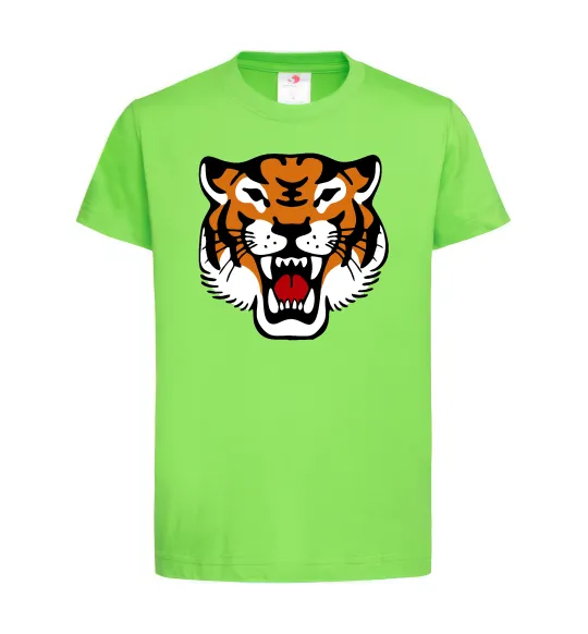 Детская футболка Tiger oldschool Лаймовый фото