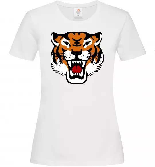 Женская футболка Tiger oldschool Белый фото