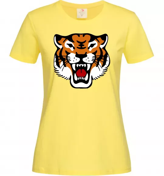 Женская футболка Tiger oldschool Лимонный фото