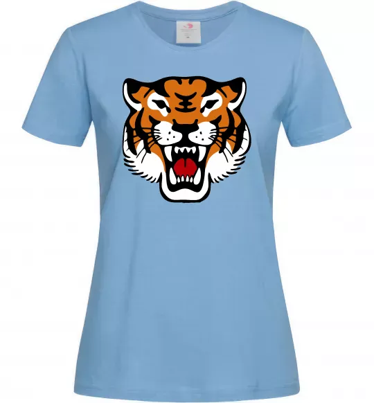 Женская футболка Tiger oldschool Голубой фото