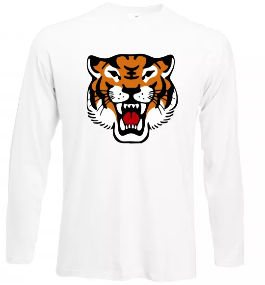 Лонгслів Tiger oldschool Білий фото