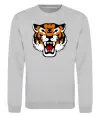 Свитшот Tiger oldschool Серый меланж фото