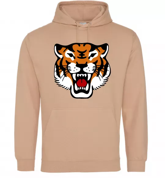 Чоловіча толстовка (худі) Tiger oldschool Пісочний фото