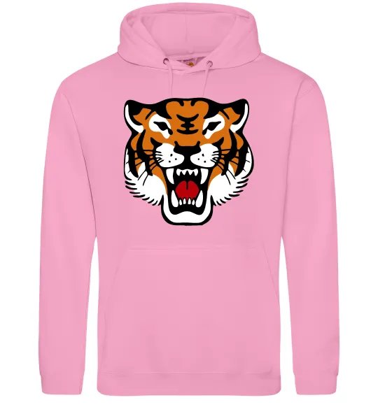 Женская толстовка (худи) Tiger oldschool Розовый фото