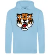 Женская толстовка (худи) Tiger oldschool Голубой фото