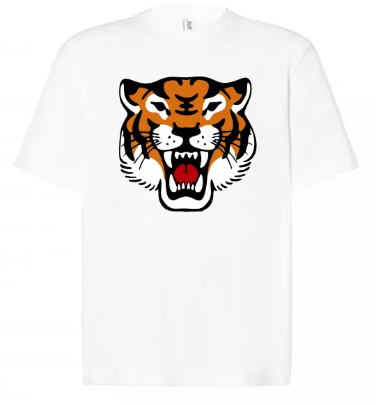 Футболка Оверсайз Tiger oldschool Белый фото