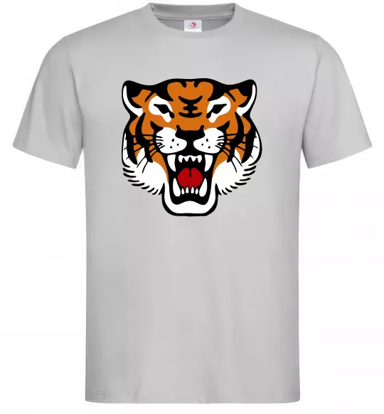 Мужская футболка Tiger oldschool Серый фото