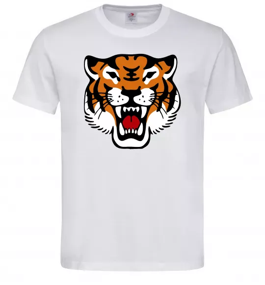 Мужская футболка Tiger oldschool Белый фото