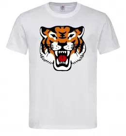 Мужская футболка Tiger oldschool Белый фото