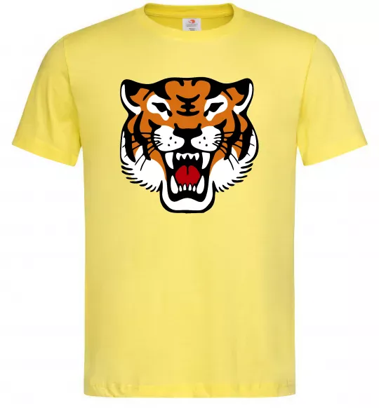 Мужская футболка Tiger oldschool Лимонный фото