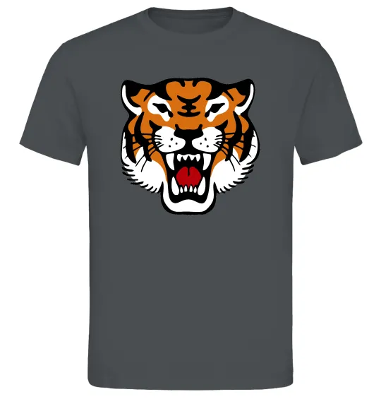 Мужская футболка Tiger oldschool Графит фото